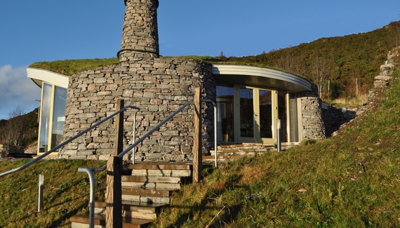 Curved Stone House - Gallery